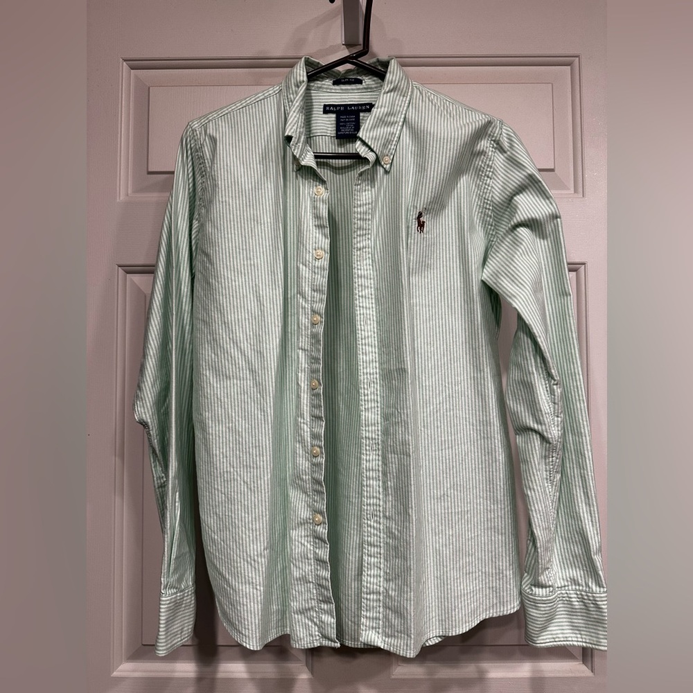 Ralph Lauren women’s slim fit button up shirt